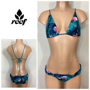 New. Reef tropical bikini set. S-top/L-bottom